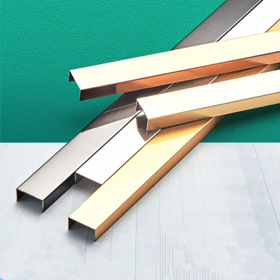 AISI 430 Stainless Steel U Channel Profile Trim SS Decorative 12000mm