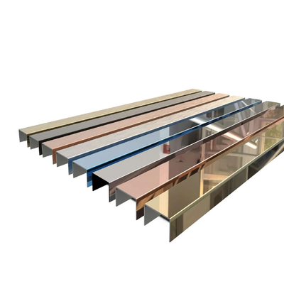 SUS304 Stainless Steel Decorative Profiles U Channel C Sections 1.4541