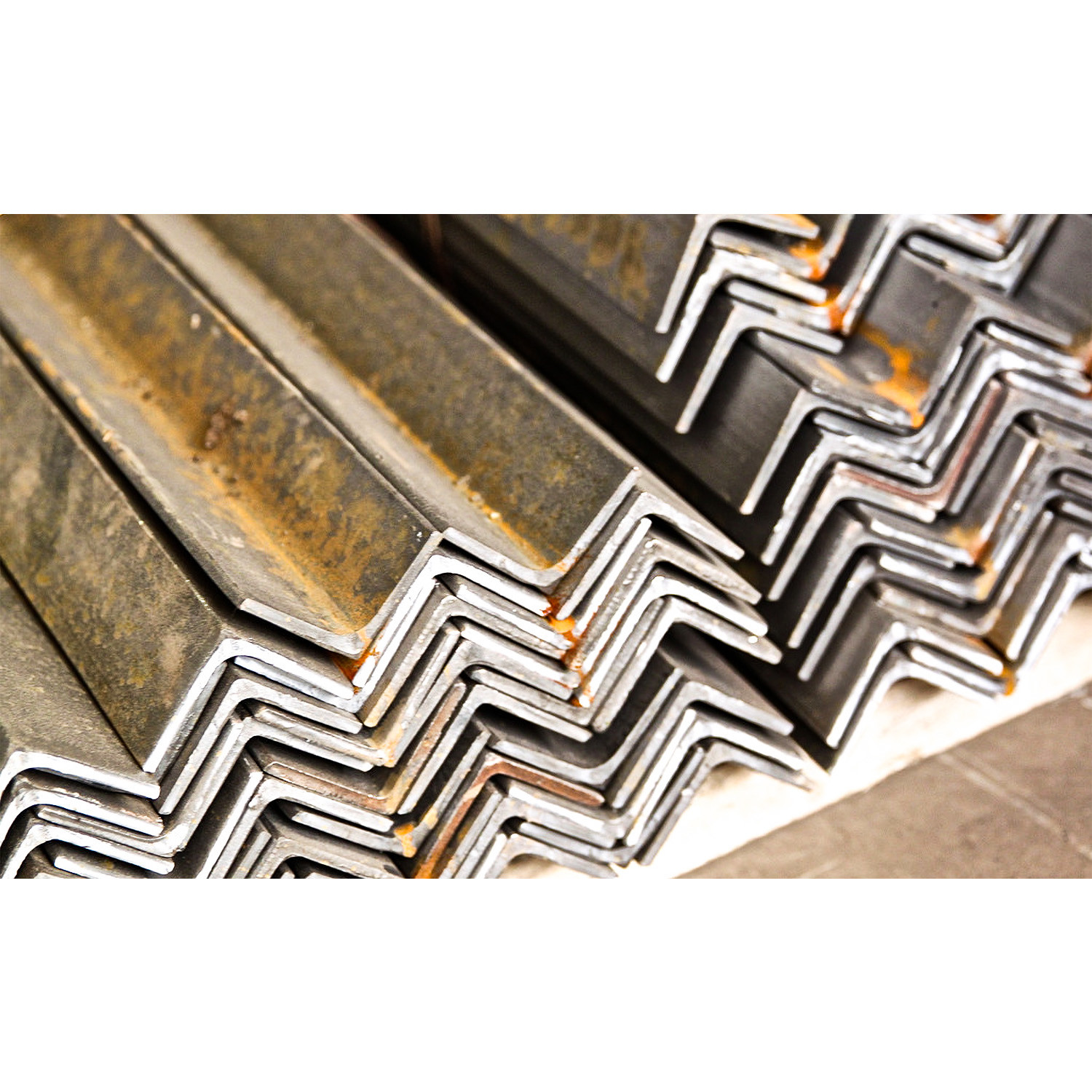AISI SUS 201 Stainless Steel Angle Iron J1 J2 SS Profile Rod L Shape Bar