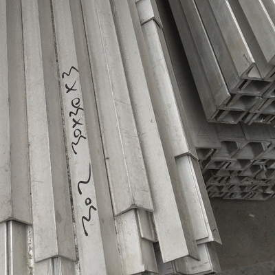 ASTM 304 Stainless Steel Equal Leg Angle Bar SS Structural Channel Profile 6000mm